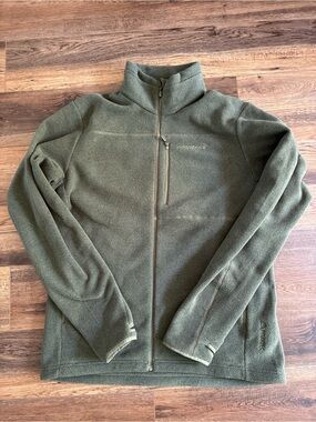 Norrona warm2 polartec Olive Green Full-Zip Fleece Jacket